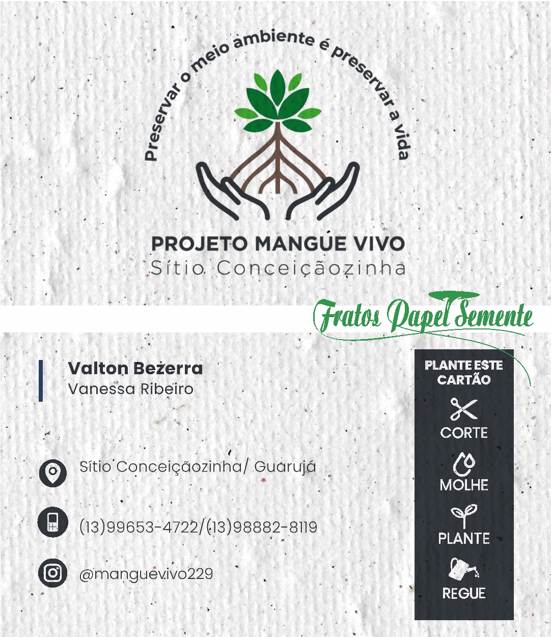 Cartão Terra Viva - Mangue Vivo